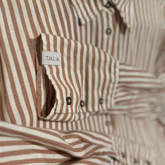 TALA | The Essential Striped Linen Shirt | Medium - Picture 4 of 8